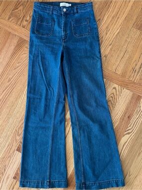 & Other Stories High Waist Flare Jeans Size 28